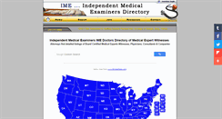 Desktop Screenshot of independentmedicalexaminer.com