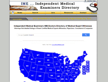 Tablet Screenshot of independentmedicalexaminer.com